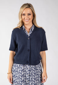 Lena Short Sleeve Knit Cardigan