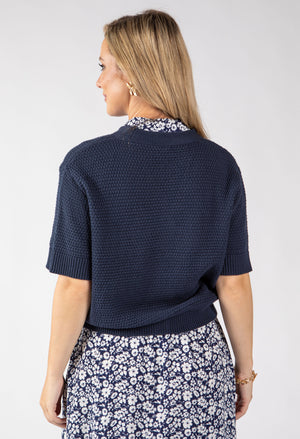 Lena Short Sleeve Knit Cardigan