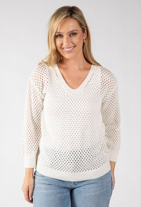 Solene Crochet Knit Jumper