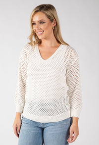 Solene Crochet Knit Jumper