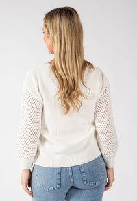 Solene Crochet Knit Jumper