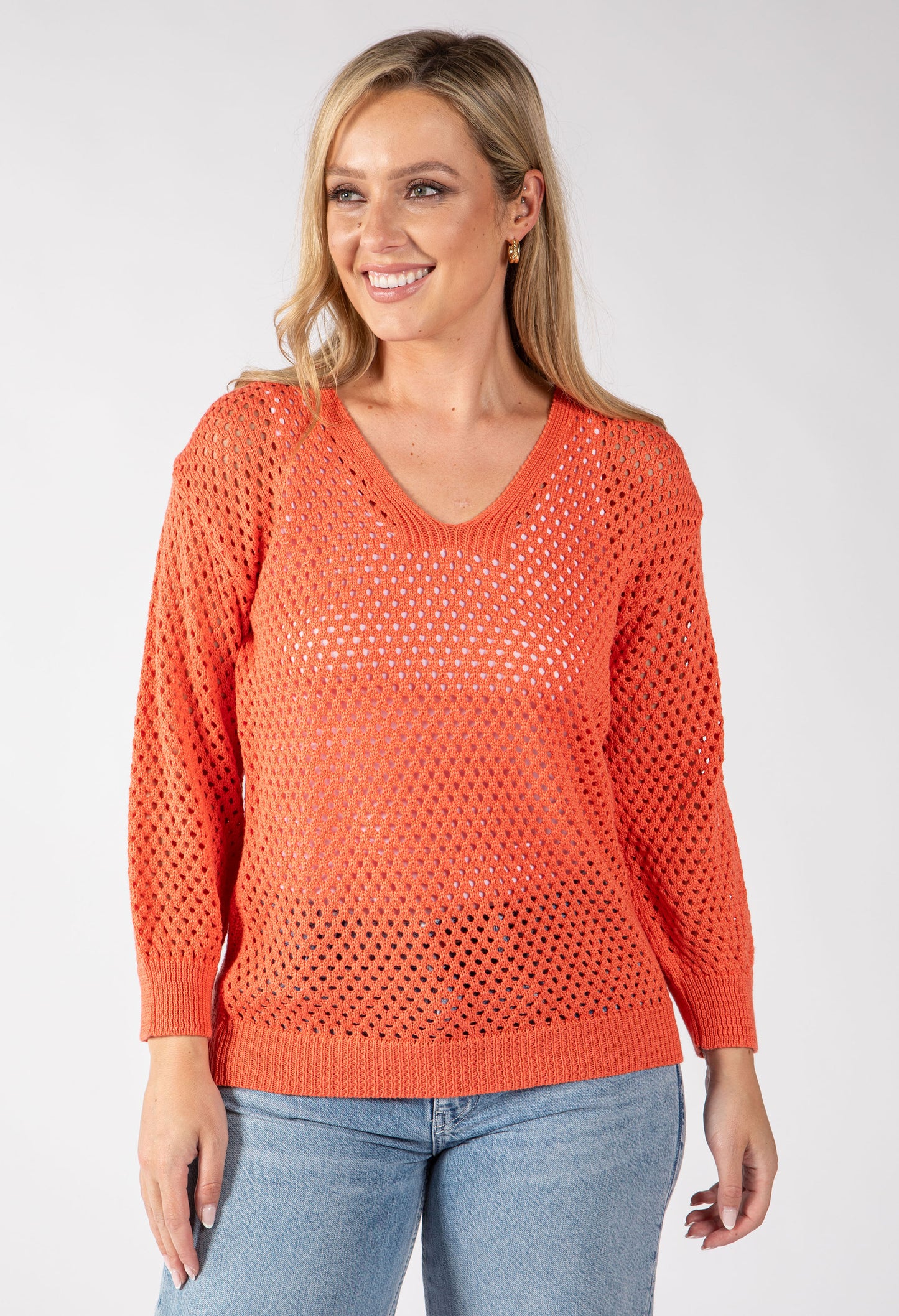 Solene Crochet Knit Jumper