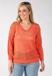 Solene Crochet Knit Jumper