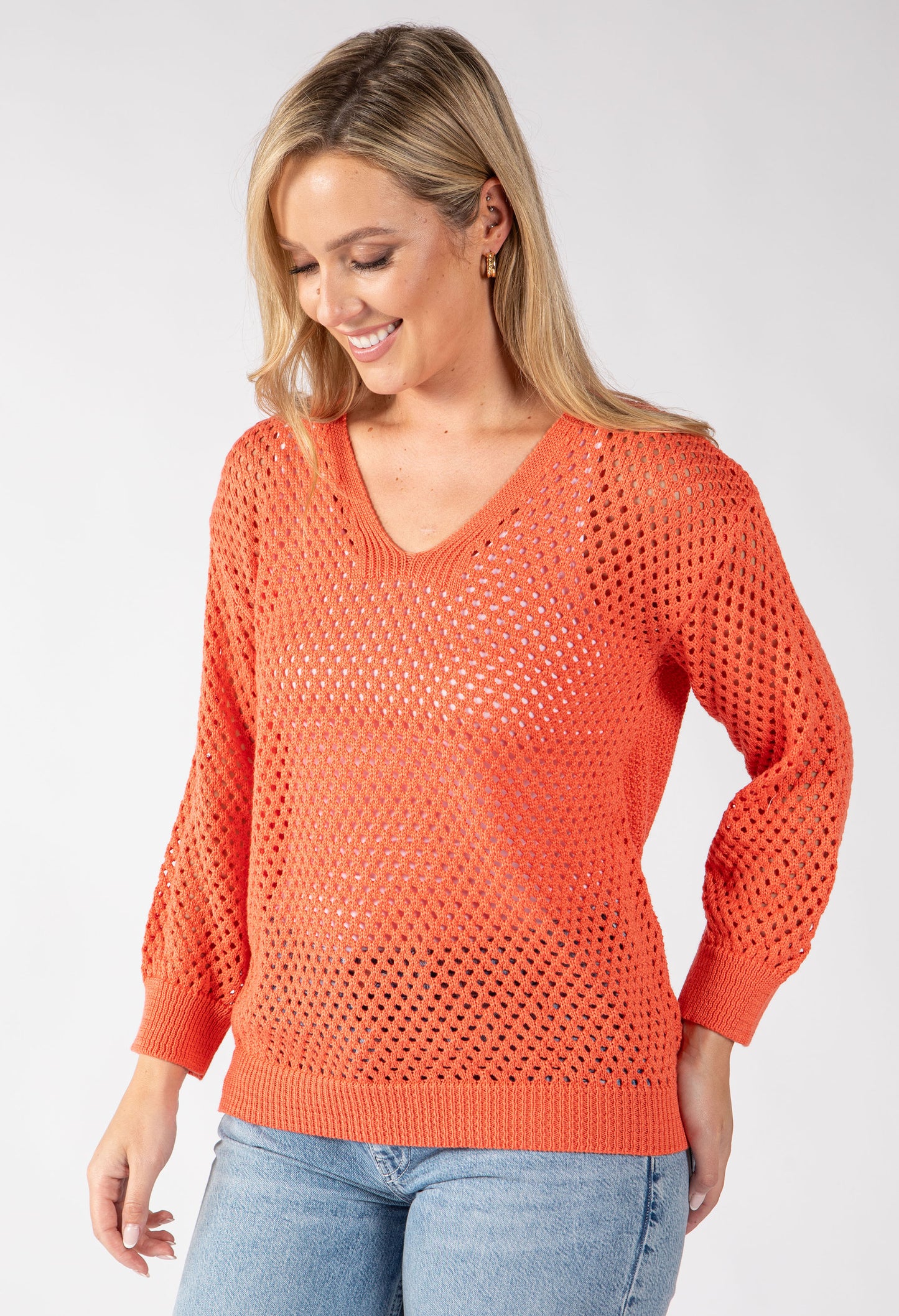 Solene Crochet Knit Jumper