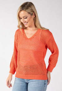 Solene Crochet Knit Jumper