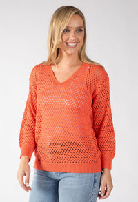 Solene Crochet Knit Jumper