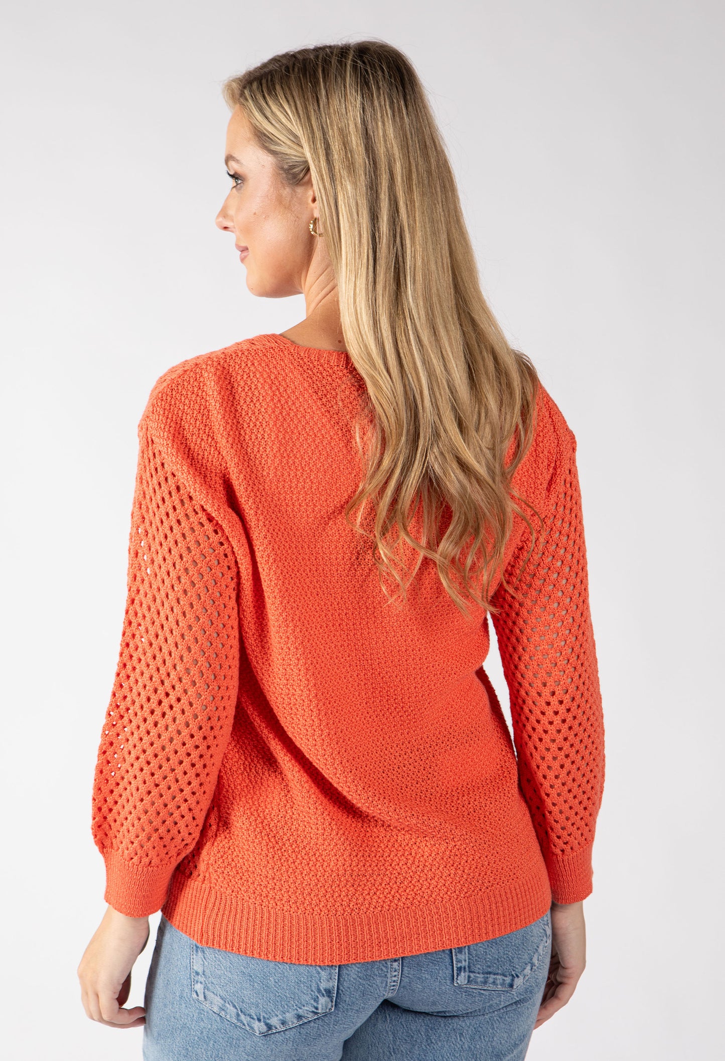 Solene Crochet Knit Jumper