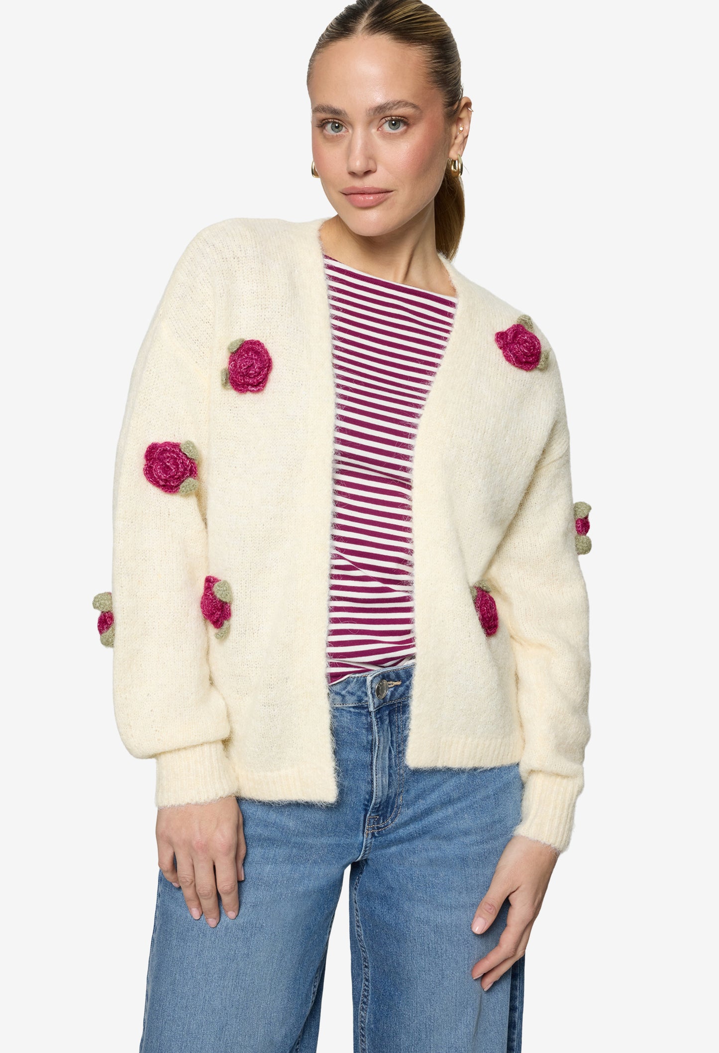 Floral Knit Cardigan
