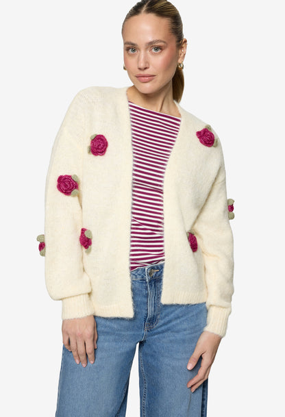 Floral Knit Cardigan