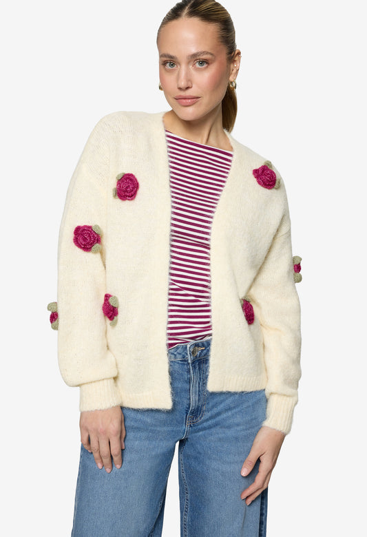 Floral Knit Cardigan