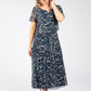 Rofari Plisse Pleated Midi Dress