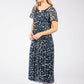 Rofari Plisse Pleated Midi Dress