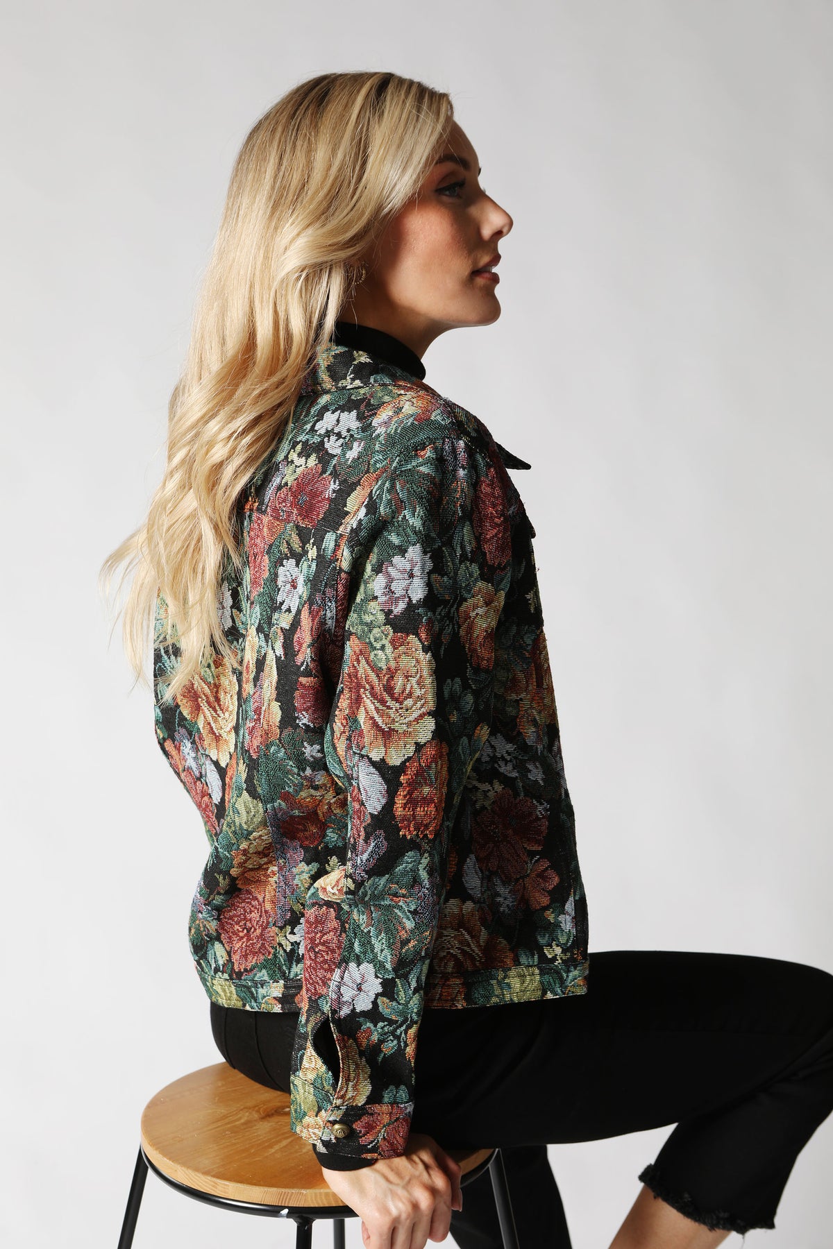 Floral Collared Jacket