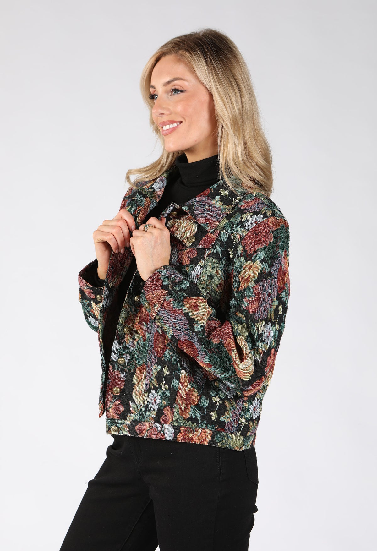 Floral Collared Jacket