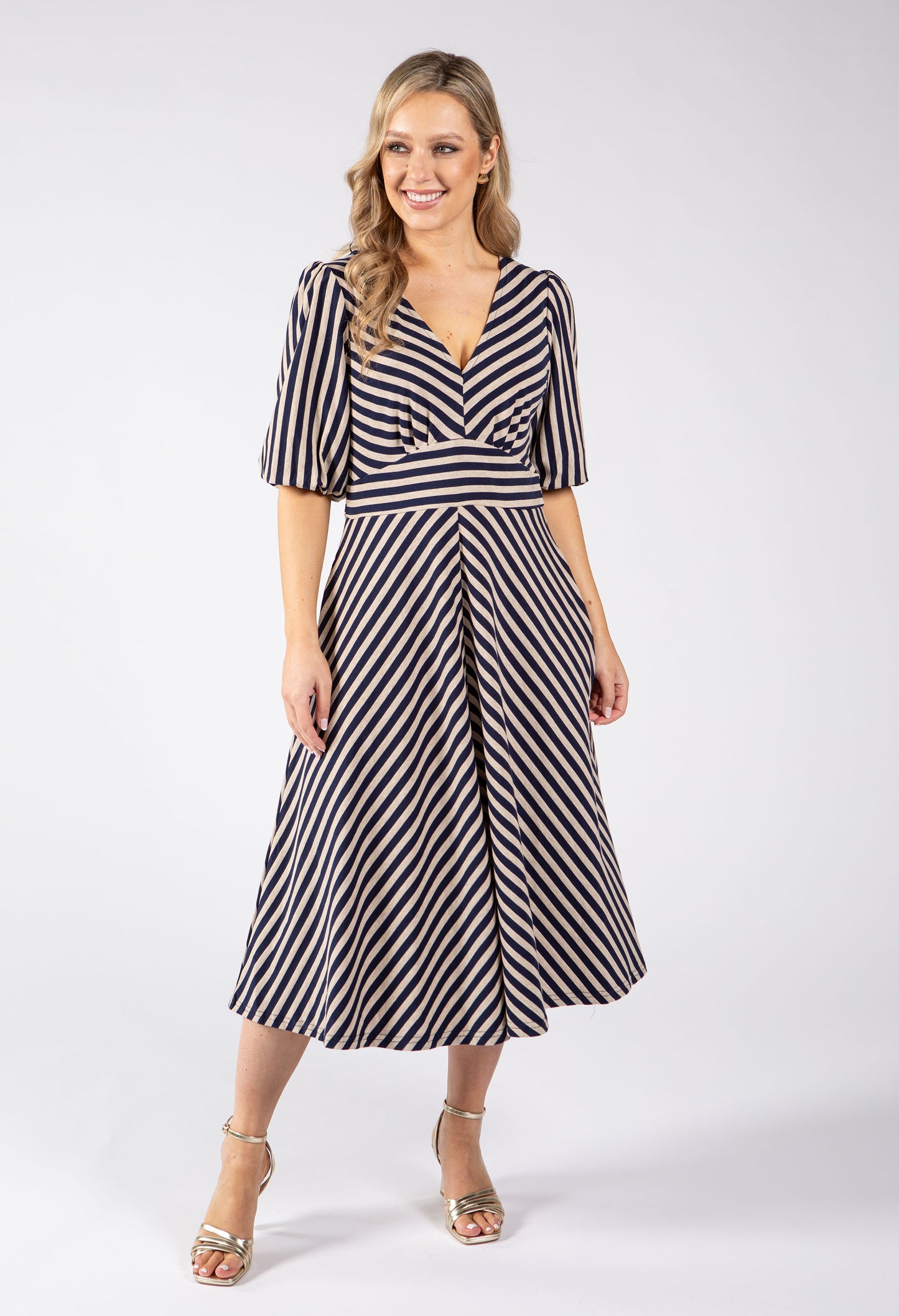 Striped Midi Dress