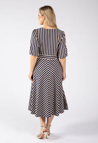 Striped Midi Dress
