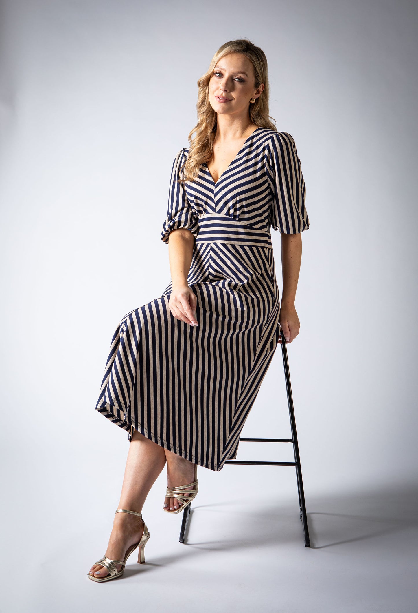 Striped Midi Dress