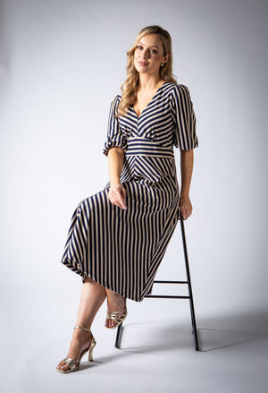 Striped Midi Dress