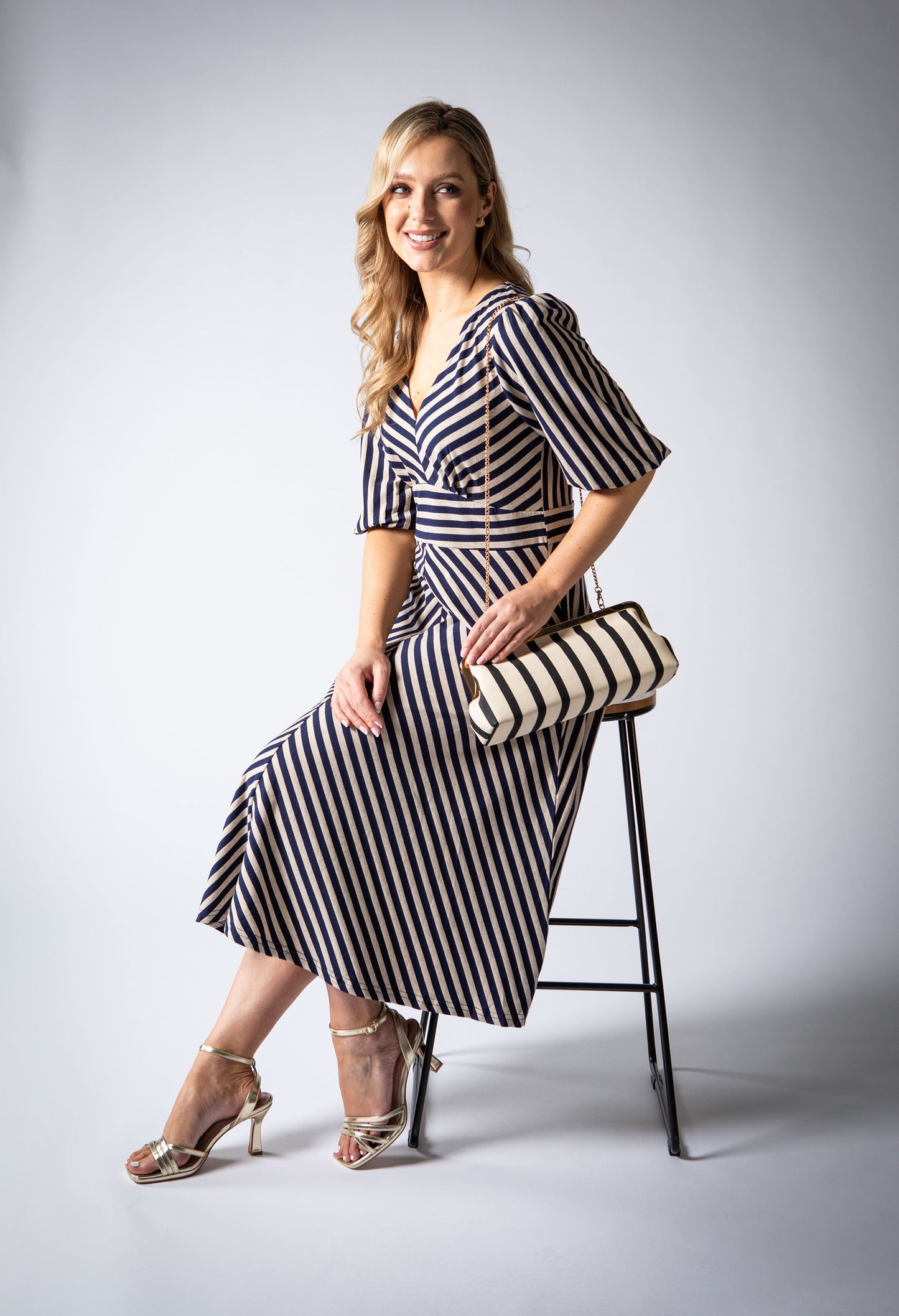 Striped Midi Dress