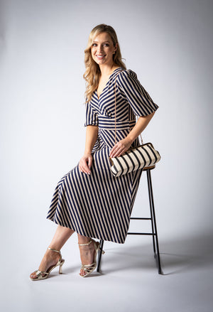 Striped Midi Dress