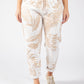 Gold Foil Belted Joggers