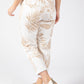 Gold Foil Belted Joggers
