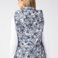Abstract Print Quilted Gilet