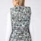 Abstract Print Quilted Gilet