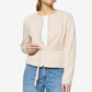 Faux Leather Peplum Jacket