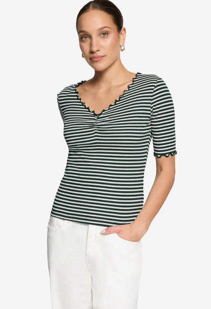 Ribbed Striped Top