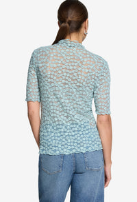 High Neck Lace Top