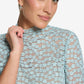 High Neck Lace Top
