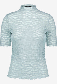 High Neck Lace Top