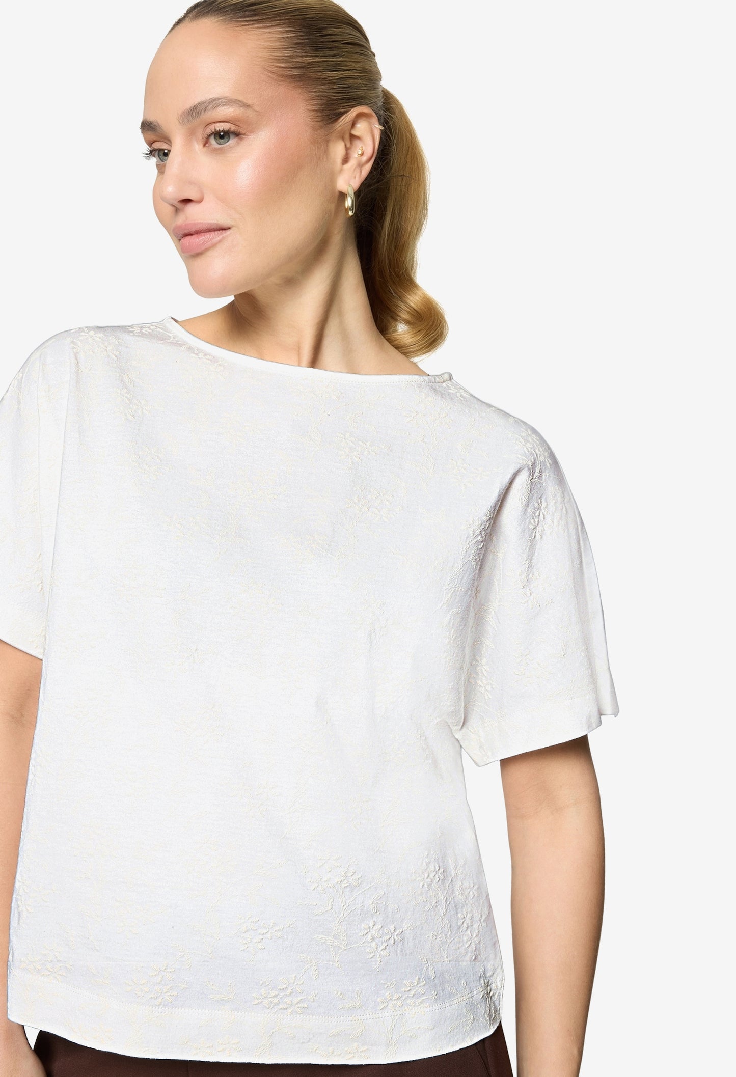 Embroidered Cotton T-Shirt