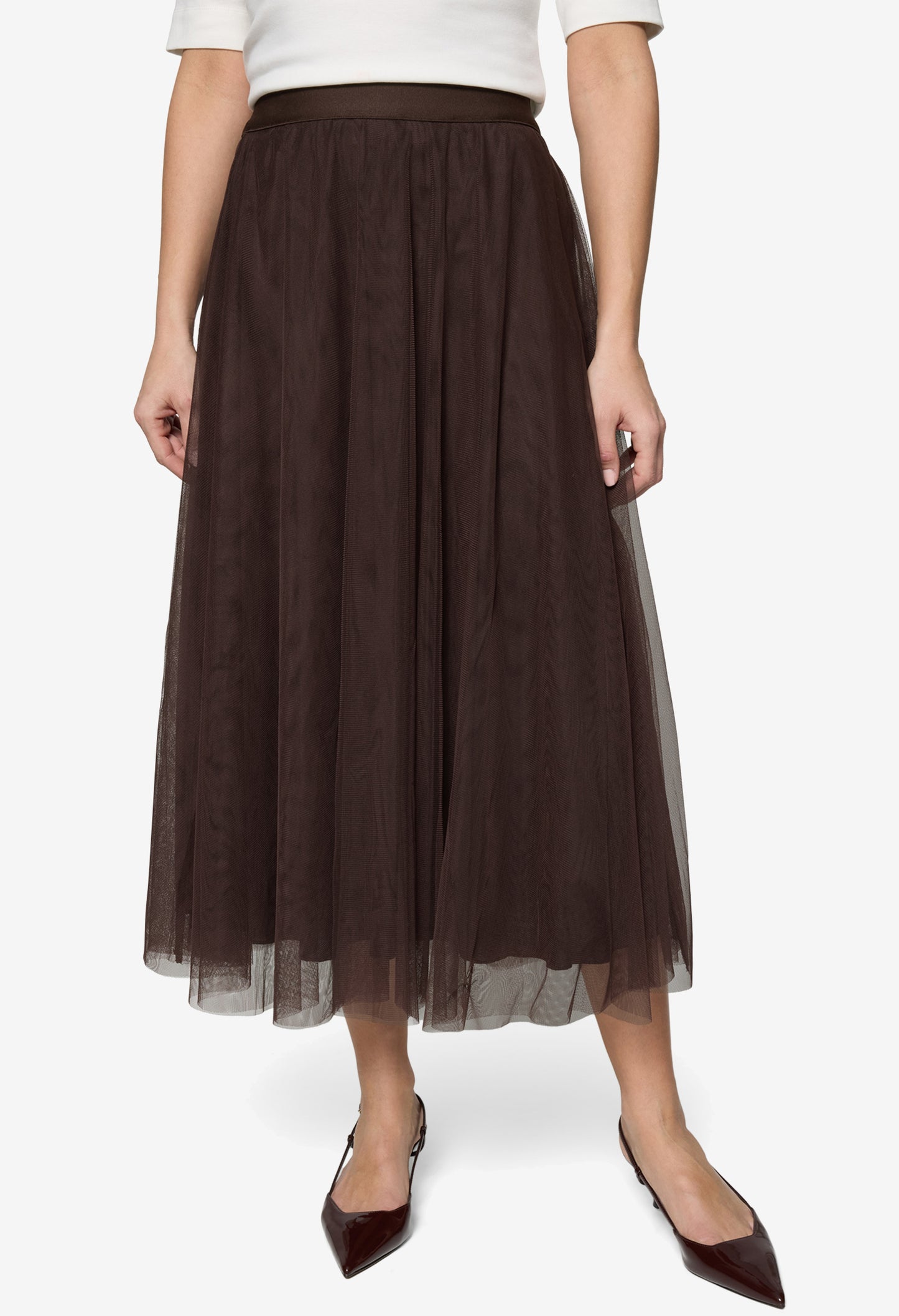 Tulle Midi Skirt