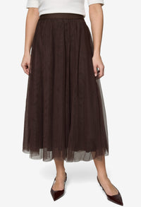 Tulle Midi Skirt