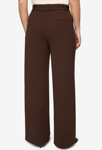 Wide Leg Belted Trousers