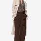 Wide Leg Belted Trousers