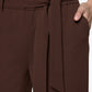 Wide Leg Belted Trousers