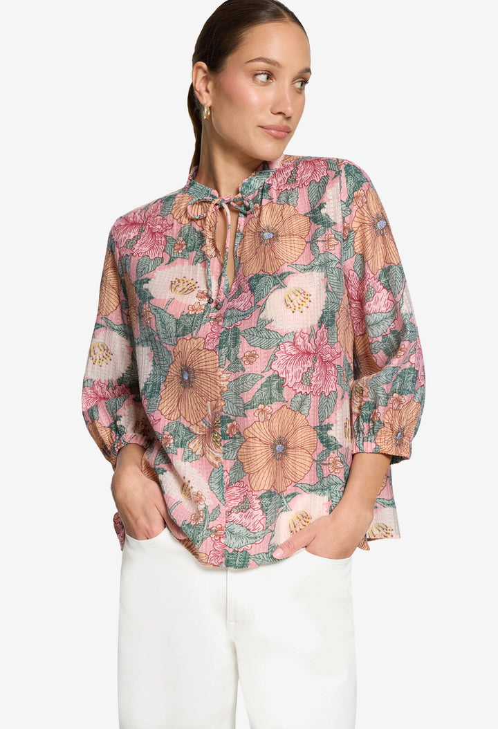Floral Slip-On Blouse