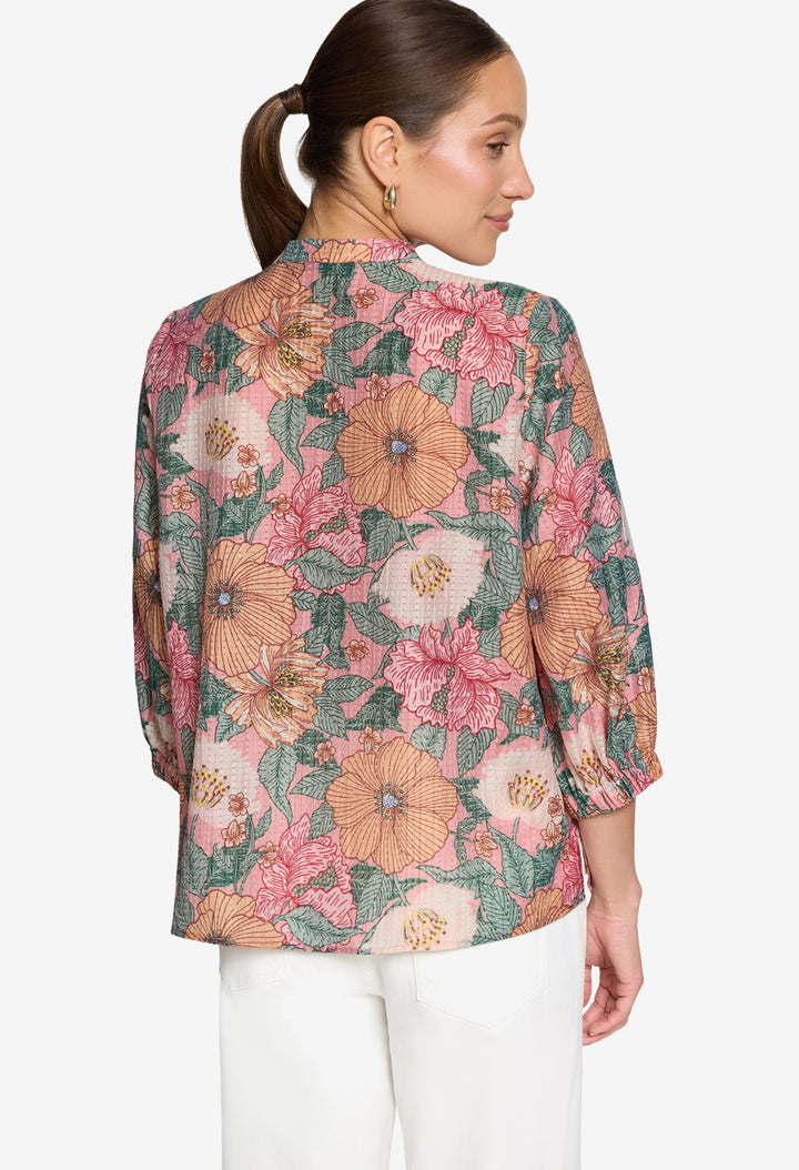 Floral Slip-On Blouse
