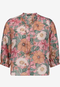 Floral Slip-On Blouse