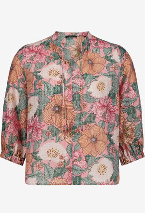 Floral Slip-On Blouse
