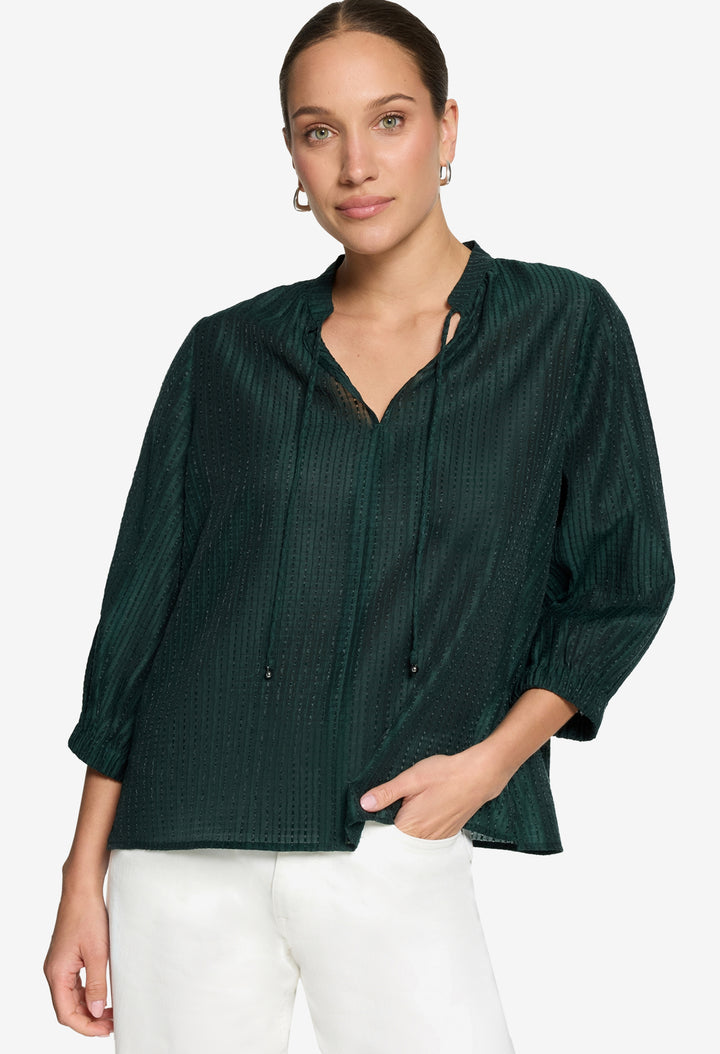Textured Slip On Blouse