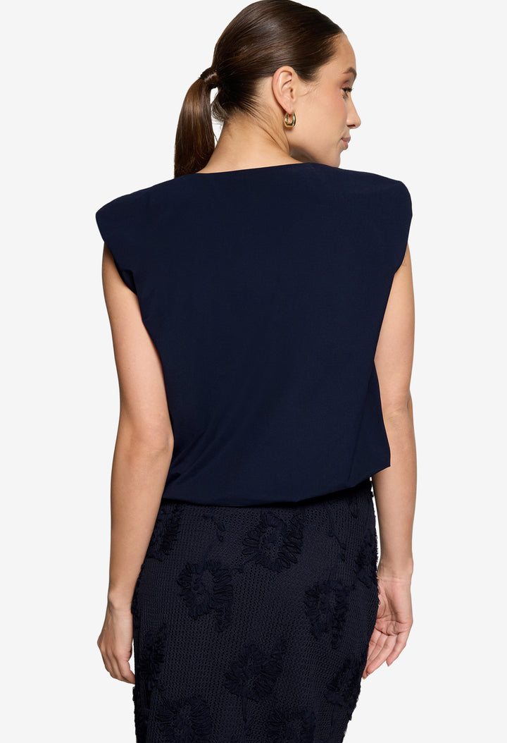 Crew-Neck Cropped Top