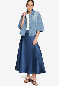 3/4 Sleeve Denim Shirt