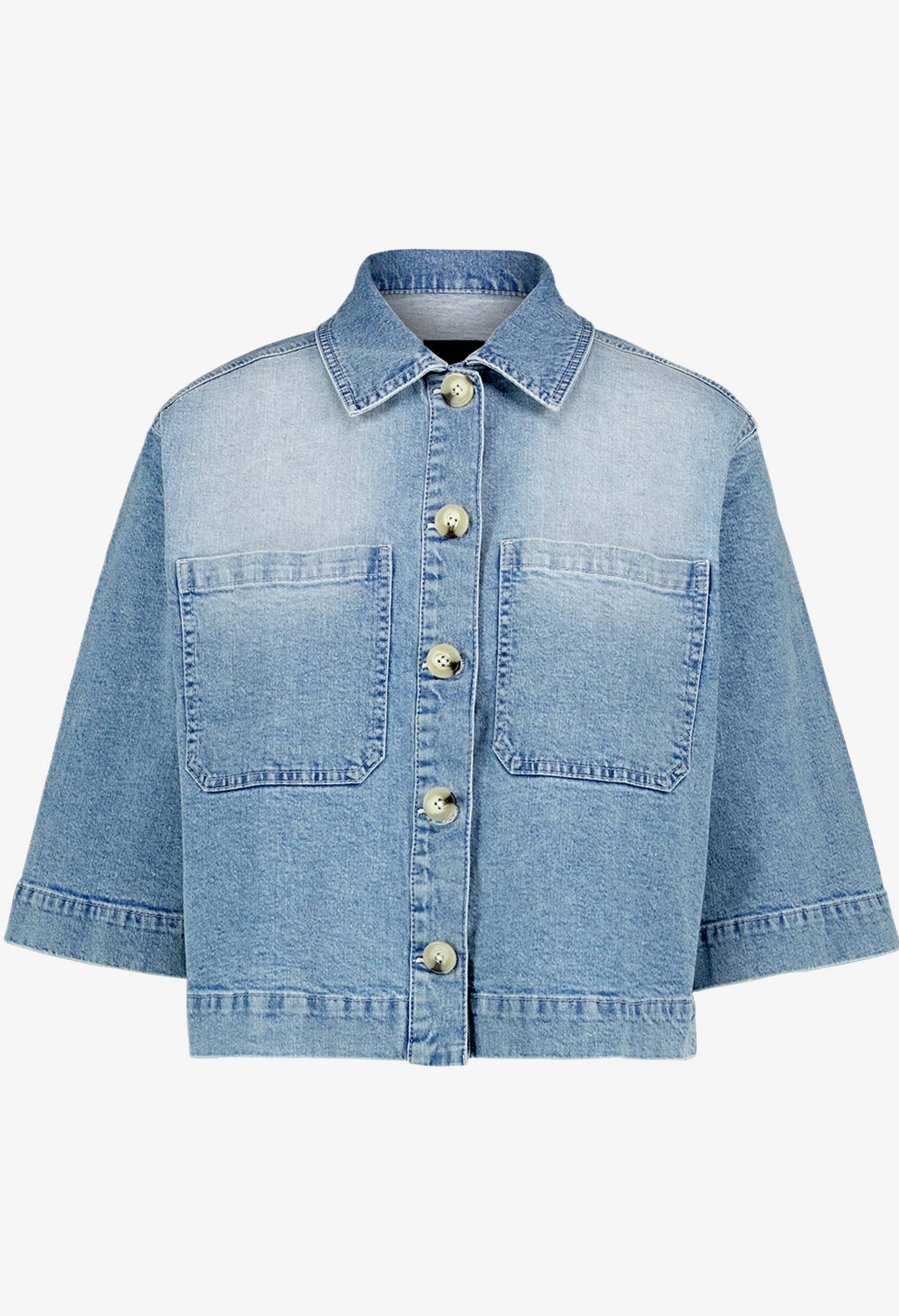 3/4 Sleeve Denim Shirt