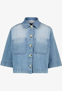 3/4 Sleeve Denim Shirt