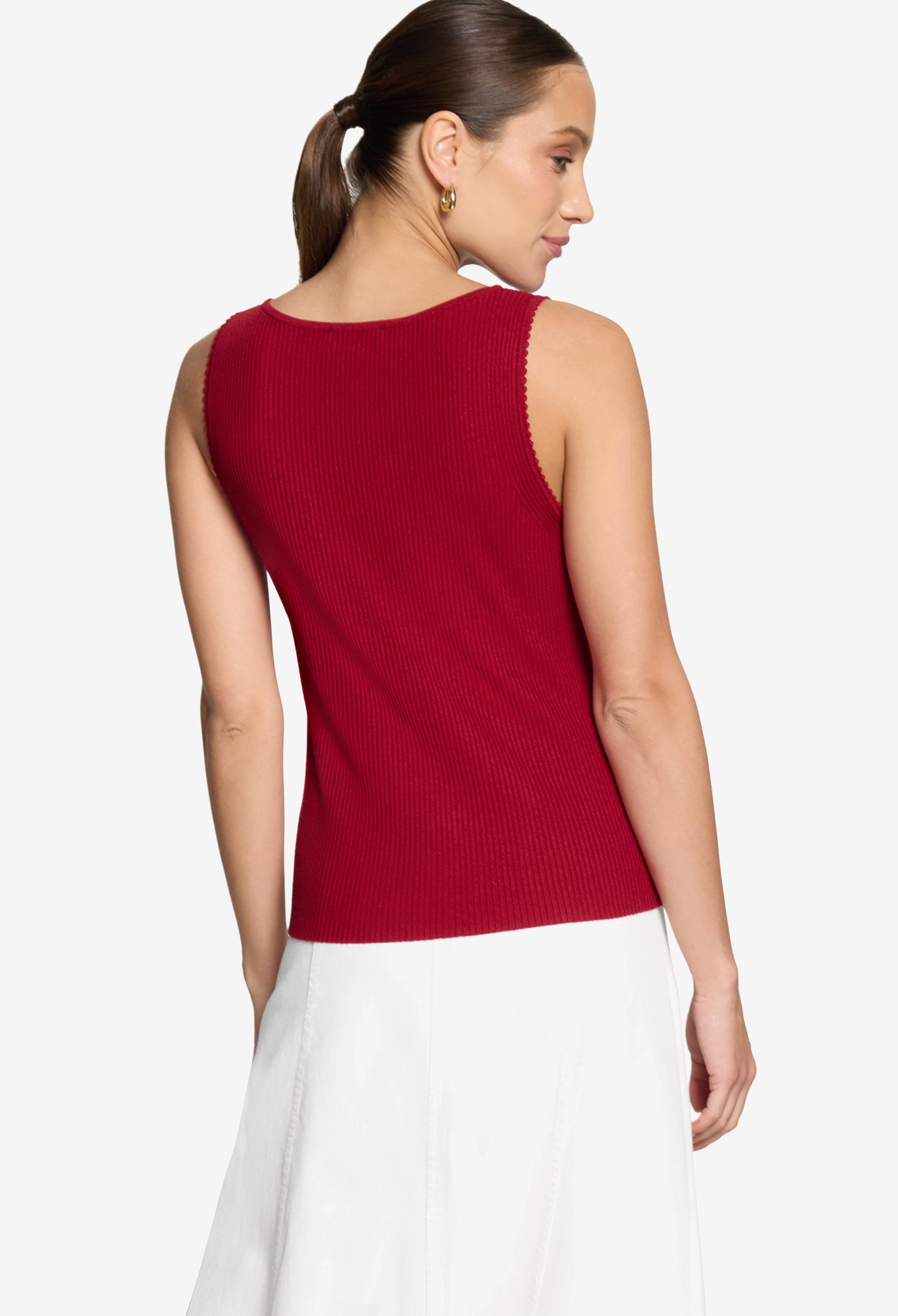 Sleeveless Ribbed Top