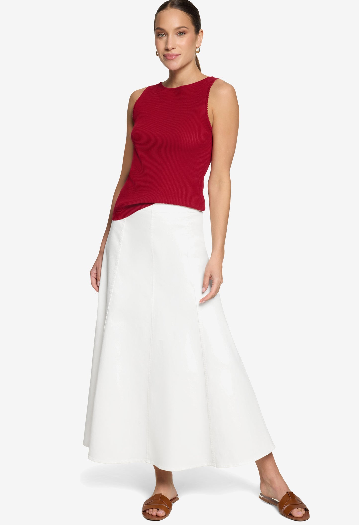 Sleeveless Ribbed Top